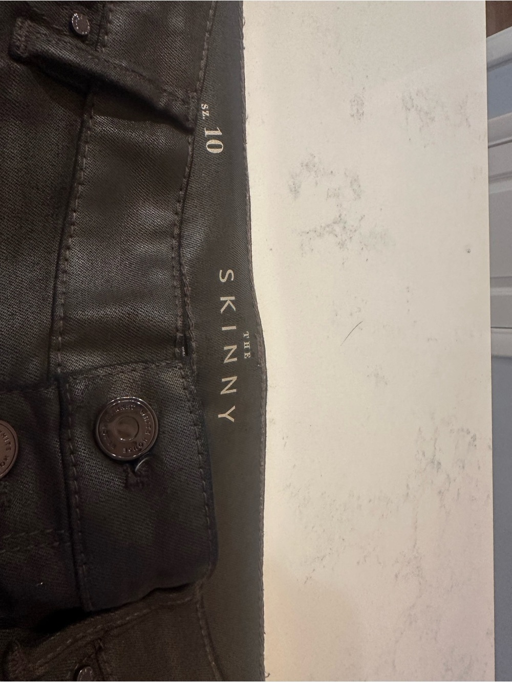 The Skinny Brown Skinny Jeans - Size 10